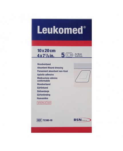 Leukomed Medic Cerotto con Garza Tessuto non Tessuto 10X20 cm - 5 pezzi Leukomed Medic Cerotto con Garza Tessuto non Tessuto 10X20 cm - 5 pezzi
