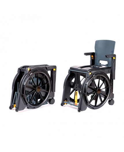 Seatara WheelAble Sedia a Rotelle da Viaggio e Sedia da Doccia